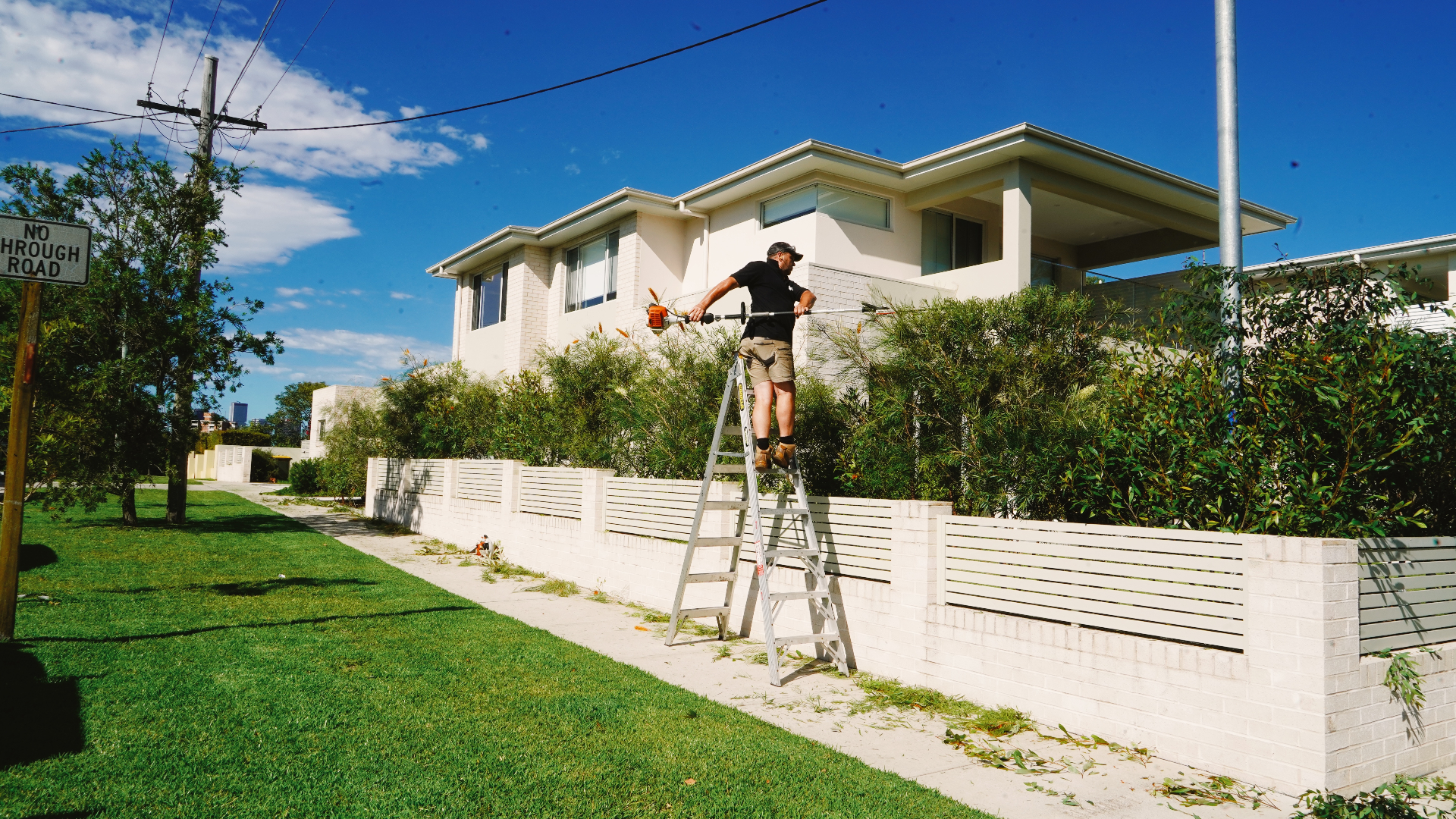 Crew working on a residential site at St Ives